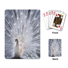 White Feathers, Animal, Bird, Feather, Peacock Playing Cards Single Design (rectangle) by nateshop