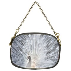 White Feathers, Animal, Bird, Feather, Peacock Chain Purse (one Side)