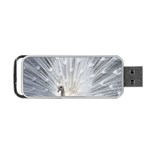 White Feathers, Animal, Bird, Feather, Peacock Portable USB Flash (One Side) Front