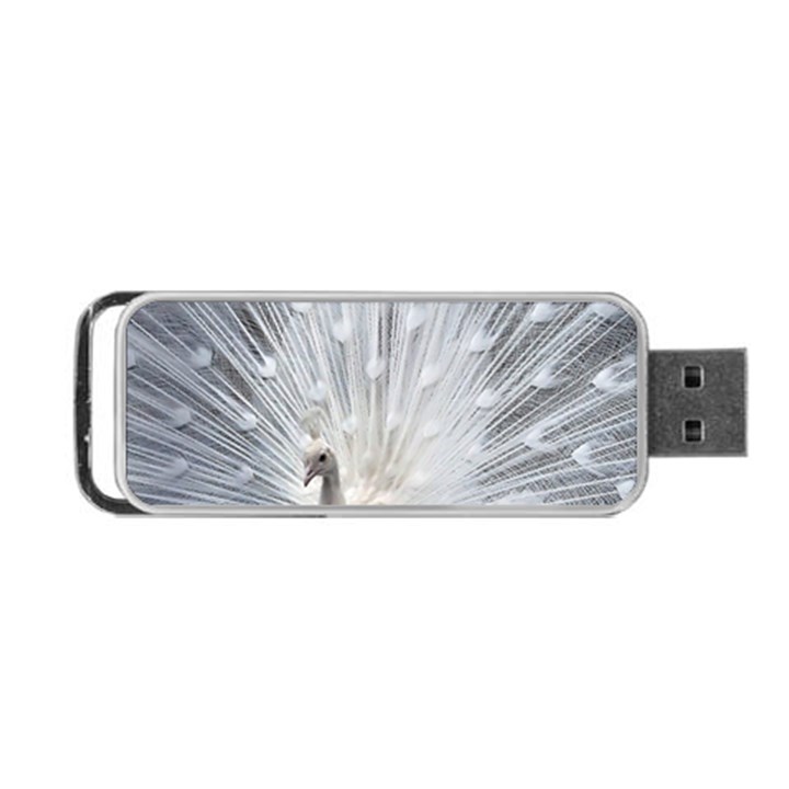 White Feathers, Animal, Bird, Feather, Peacock Portable USB Flash (One Side)