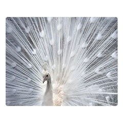 White Feathers, Animal, Bird, Feather, Peacock Premium Plush Fleece Blanket (large) by nateshop