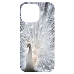 White Feathers, Animal, Bird, Feather, Peacock Iphone 14 Pro Max Black Uv Print Case by nateshop