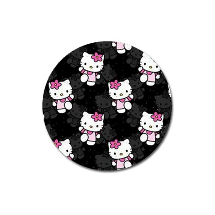 Hello Kitty, Pattern, Supreme Magnet 3  (Round)