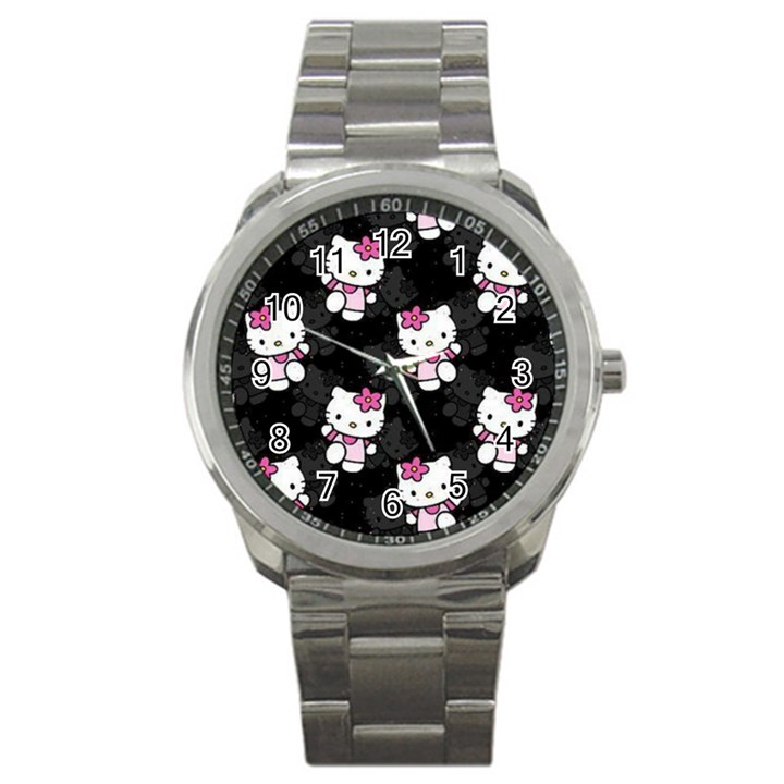 Hello Kitty, Pattern, Supreme Sport Metal Watch