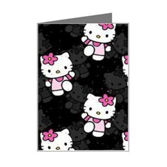 Hello Kitty, Pattern, Supreme Mini Greeting Card by nateshop