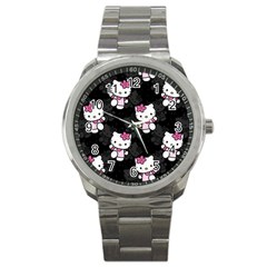 Hello Kitty, Pattern, Supreme Sport Metal Watch by nateshop