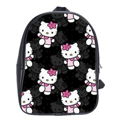 Hello Kitty, Pattern, Supreme School Bag (large) by nateshop