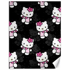 Hello Kitty, Pattern, Supreme Canvas 18  X 24  by nateshop