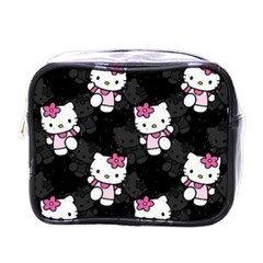 Hello Kitty, Pattern, Supreme Mini Toiletries Bag (one Side) by nateshop