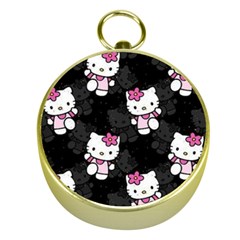 Hello Kitty, Pattern, Supreme Gold Compasses by nateshop