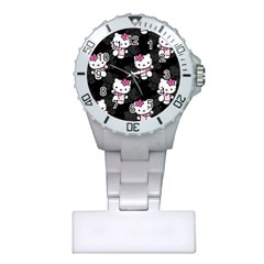 Hello Kitty, Pattern, Supreme Plastic Nurses Watch by nateshop