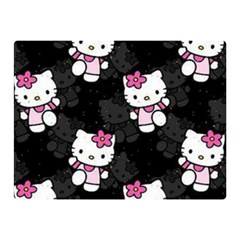 Hello Kitty, Pattern, Supreme Two Sides Premium Plush Fleece Blanket (mini)