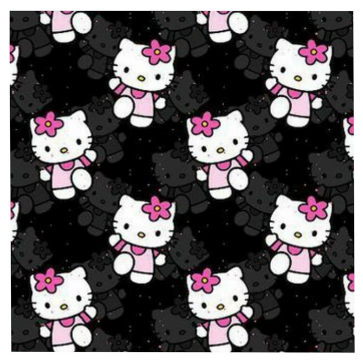 Hello Kitty, Pattern, Supreme Wooden Puzzle Square