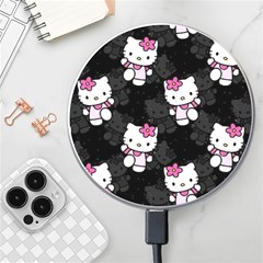 Hello Kitty, Pattern, Supreme Wireless Fast Charger(white) by nateshop