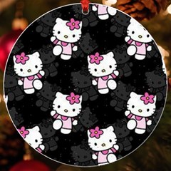 Hello Kitty, Pattern, Supreme Uv Print Acrylic Ornament Round by nateshop