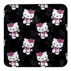 Hello Kitty, Pattern, Supreme Square Glass Fridge Magnet (4 Pack) by nateshop