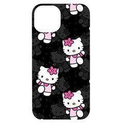 Hello Kitty, Pattern, Supreme Iphone 14 Black Uv Print Case