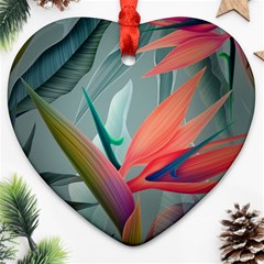 Beauty, Flowers, Green, Huawei Mate Ornament (heart) by nateshop