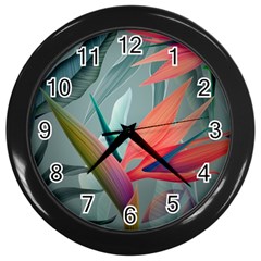 Beauty, Flowers, Green, Huawei Mate Wall Clock (black) by nateshop