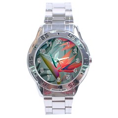 Beauty, Flowers, Green, Huawei Mate Stainless Steel Analogue Watch by nateshop