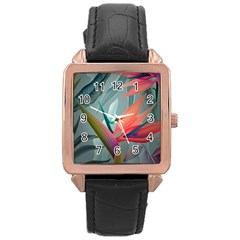 Beauty, Flowers, Green, Huawei Mate Rose Gold Leather Watch  by nateshop