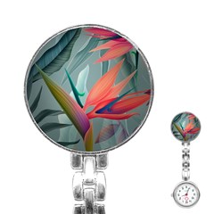 Beauty, Flowers, Green, Huawei Mate Stainless Steel Nurses Watch by nateshop