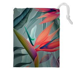 Beauty, Flowers, Green, Huawei Mate Drawstring Pouch (4xl) by nateshop