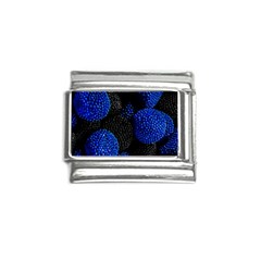 Berry, One,berry Blue Black Italian Charm (9mm) by nateshop