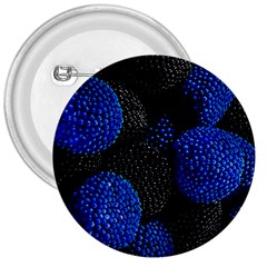 Berry, One,berry Blue Black 3  Buttons by nateshop