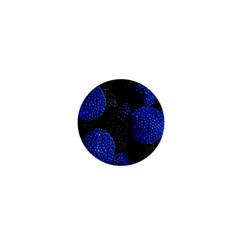 Berry, One,berry Blue Black 1  Mini Buttons by nateshop