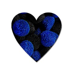 Berry, One,berry Blue Black Heart Magnet by nateshop