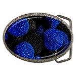 Berry, One,berry Blue Black Belt Buckles Front