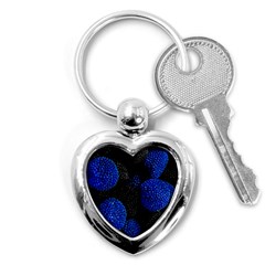 Berry, One,berry Blue Black Key Chain (heart) by nateshop