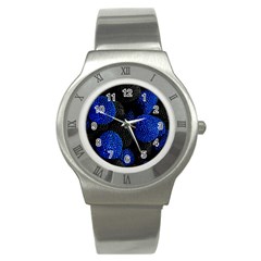 Berry, One,berry Blue Black Stainless Steel Watch by nateshop