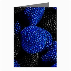 Berry, One,berry Blue Black Greeting Cards (pkg Of 8) by nateshop