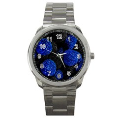 Berry, One,berry Blue Black Sport Metal Watch by nateshop