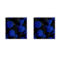 Berry, One,berry Blue Black Cufflinks (square) by nateshop