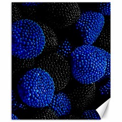 Berry, One,berry Blue Black Canvas 8  X 10  by nateshop