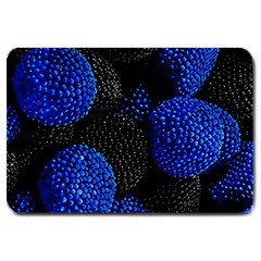 Berry, One,berry Blue Black Large Doormat by nateshop