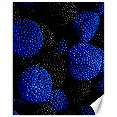 Berry, One,berry Blue Black Canvas 11  X 14  by nateshop