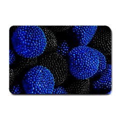 Berry, One,berry Blue Black Small Doormat by nateshop