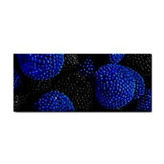 Berry, One,berry Blue Black Hand Towel by nateshop