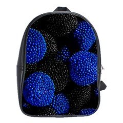 Berry, One,berry Blue Black School Bag (large) by nateshop