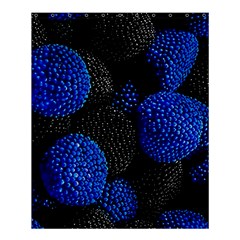 Berry, One,berry Blue Black Shower Curtain 60  X 72  (medium) 