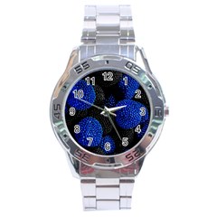 Berry, One,berry Blue Black Stainless Steel Analogue Watch by nateshop