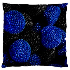 Berry, One,berry Blue Black Large Cushion Case (two Sides) by nateshop