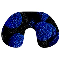 Berry, One,berry Blue Black Travel Neck Pillow by nateshop