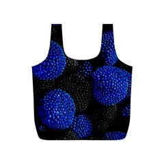 Berry, One,berry Blue Black Full Print Recycle Bag (s) by nateshop