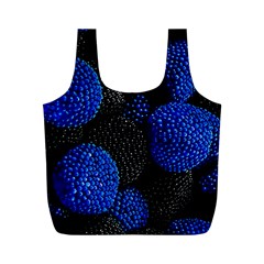 Berry, One,berry Blue Black Full Print Recycle Bag (m) by nateshop