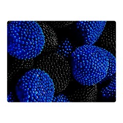 Berry, One,berry Blue Black Two Sides Premium Plush Fleece Blanket (mini) by nateshop